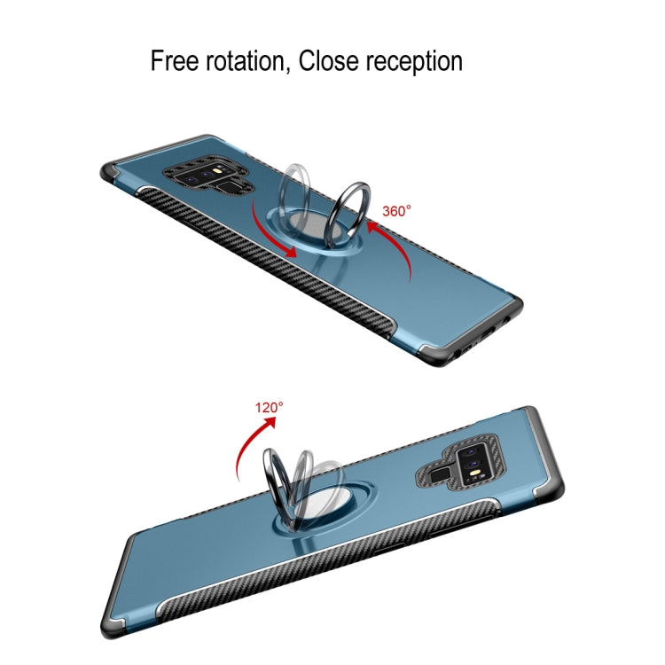 Magnetic Armor Protective Case for Galaxy Note 9, with 360 Degree Rotation Ring Holder