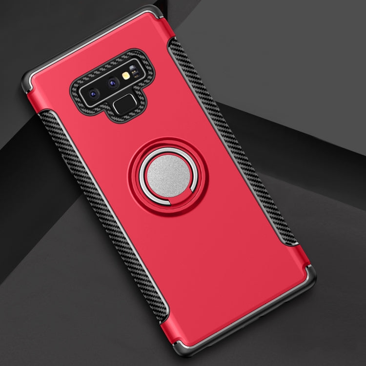 Magnetic Armor Protective Case for Galaxy Note 9, with 360 Degree Rotation Ring Holder