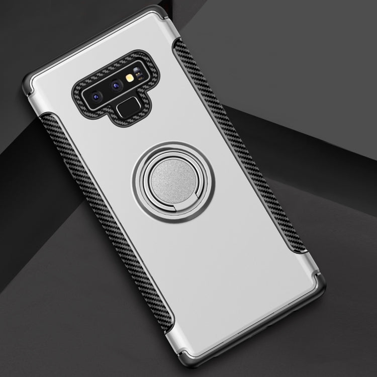 Magnetic Armor Protective Case for Galaxy Note 9, with 360 Degree Rotation Ring Holder
