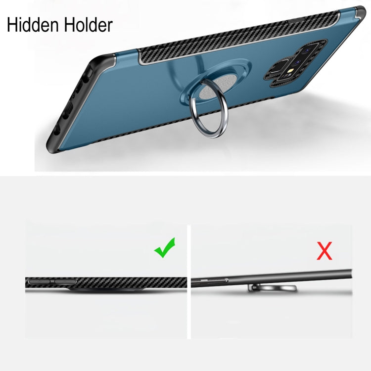 Magnetic Armor Protective Case for Galaxy Note 9, with 360 Degree Rotation Ring Holder