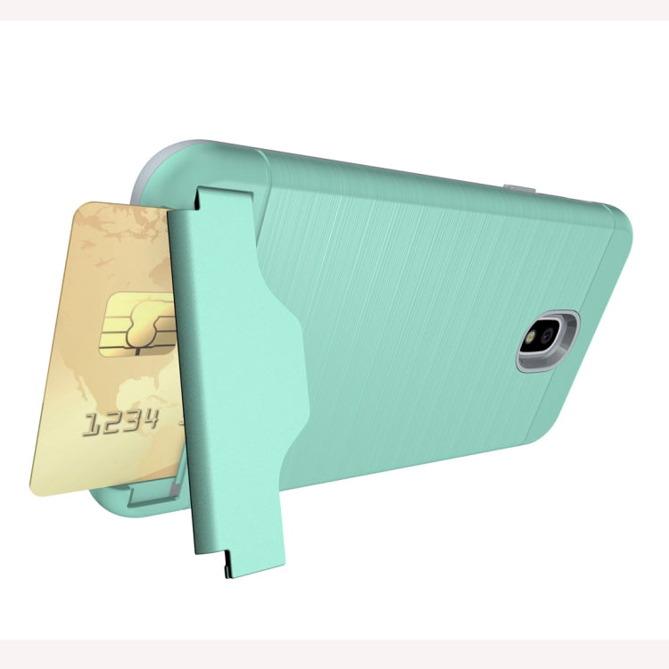 Brushed Texture Case for Galaxy J3 (2018), with Holder & Card Slot