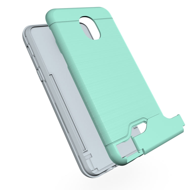 Brushed Texture Case for Galaxy J3 (2018), with Holder & Card Slot