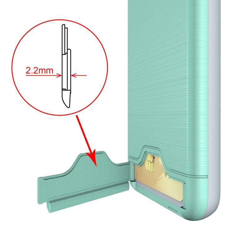 Brushed Texture Case for Galaxy J3 (2018), with Holder & Card Slot