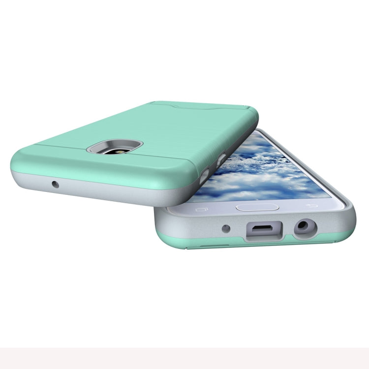 Brushed Texture Case for Galaxy J3 (2018), with Holder & Card Slot
