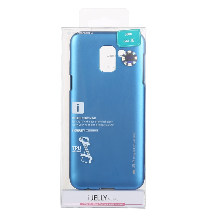 GOOSPERY I JELLY METAL Shockproof Soft TPU Case for Galaxy J6 (2018)