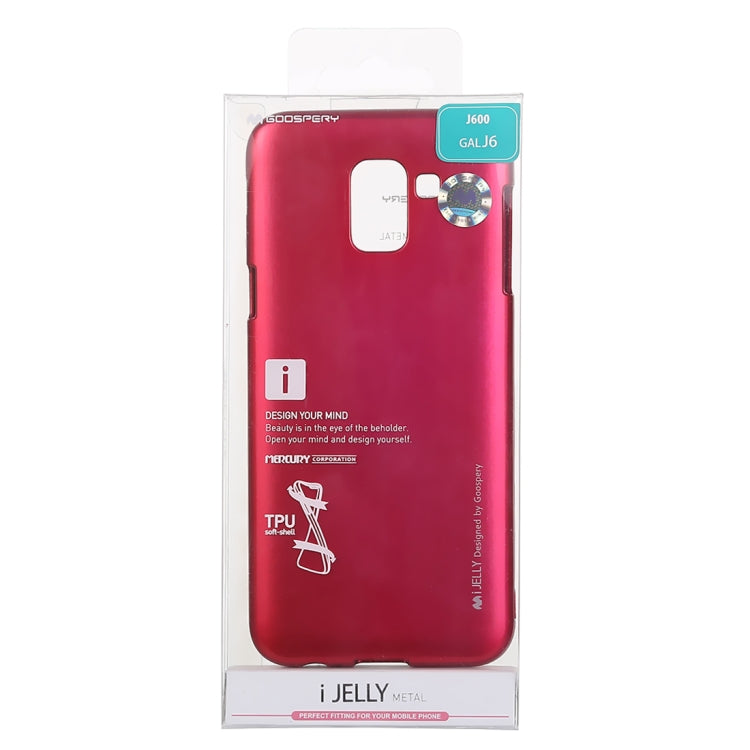 GOOSPERY I JELLY METAL Shockproof Soft TPU Case for Galaxy J6 (2018)