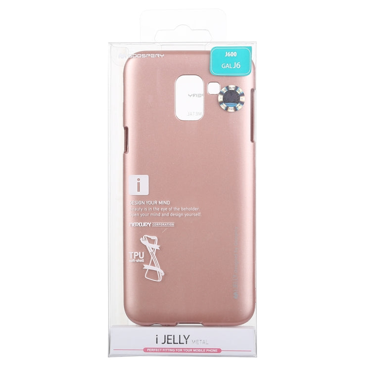GOOSPERY I JELLY METAL Shockproof Soft TPU Case for Galaxy J6 (2018)