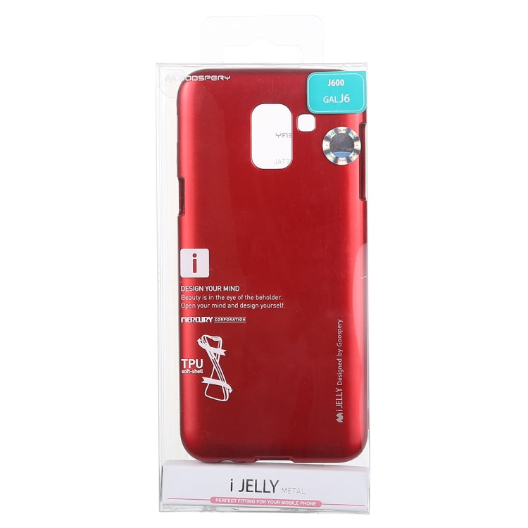 GOOSPERY I JELLY METAL Shockproof Soft TPU Case for Galaxy J6 (2018)