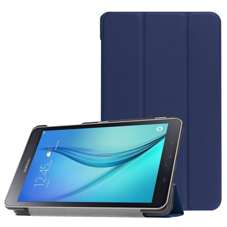 For Galaxy Tab A 8.0  T380 Custer Texture Horizontal Deformation Flip Leather Case with Three-folding Holder