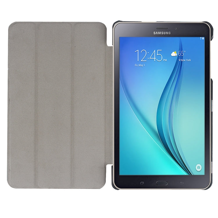 For Galaxy Tab A 8.0  T380 Custer Texture Horizontal Deformation Flip Leather Case with Three-folding Holder