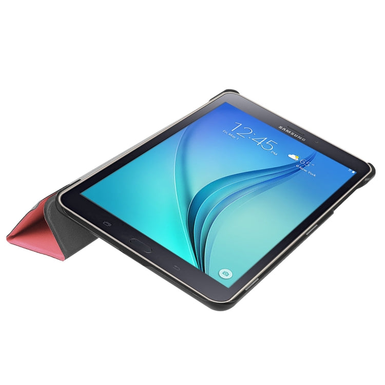 For Galaxy Tab A 8.0  T380 Custer Texture Horizontal Deformation Flip Leather Case with Three-folding Holder