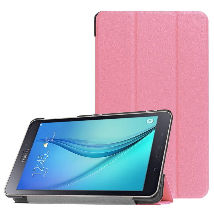 For Galaxy Tab A 8.0  T380 Custer Texture Horizontal Deformation Flip Leather Case with Three-folding Holder