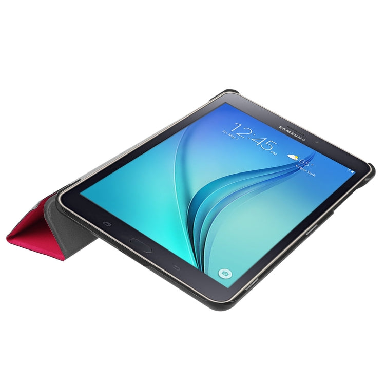 For Galaxy Tab A 8.0  T380 Custer Texture Horizontal Deformation Flip Leather Case with Three-folding Holder