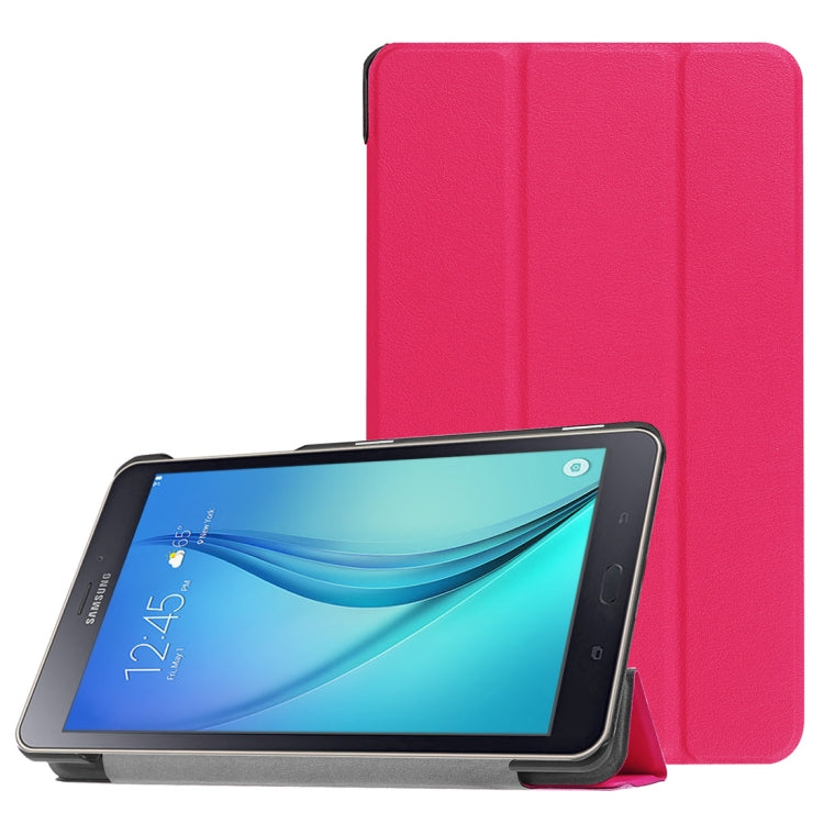 For Galaxy Tab A 8.0  T380 Custer Texture Horizontal Deformation Flip Leather Case with Three-folding Holder