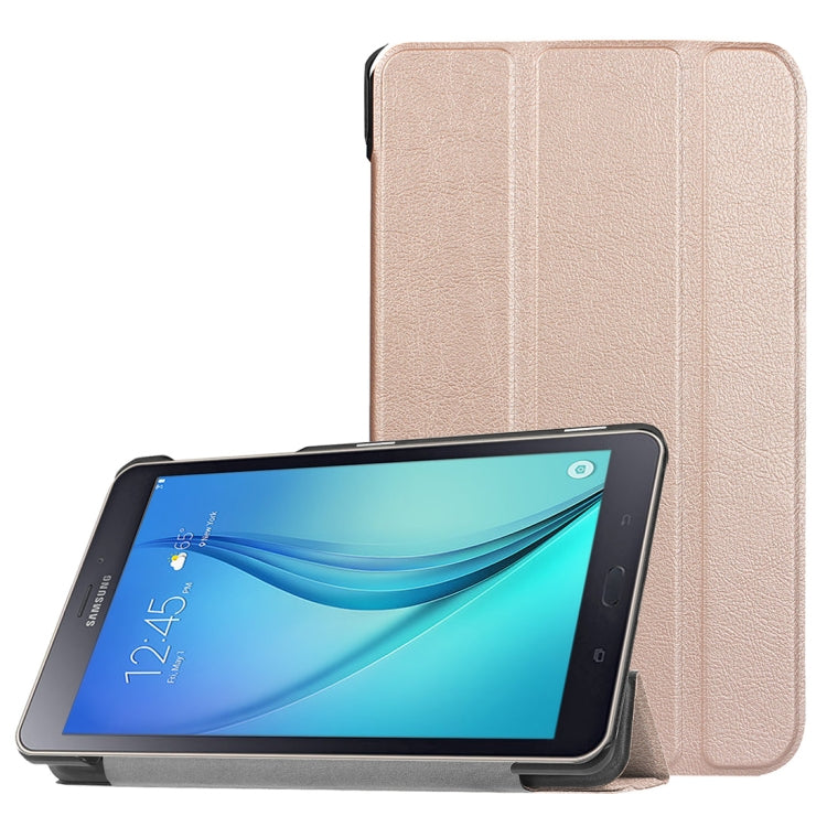 For Galaxy Tab A 8.0  T380 Custer Texture Horizontal Deformation Flip Leather Case with Three-folding Holder