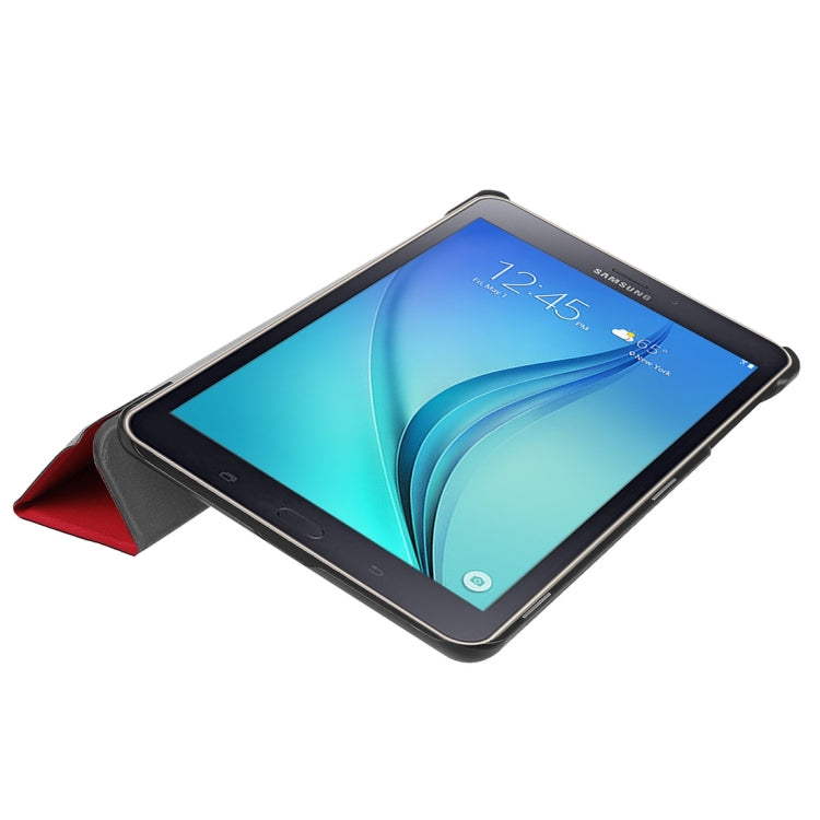 For Galaxy Tab A 8.0  T380 Custer Texture Horizontal Deformation Flip Leather Case with Three-folding Holder