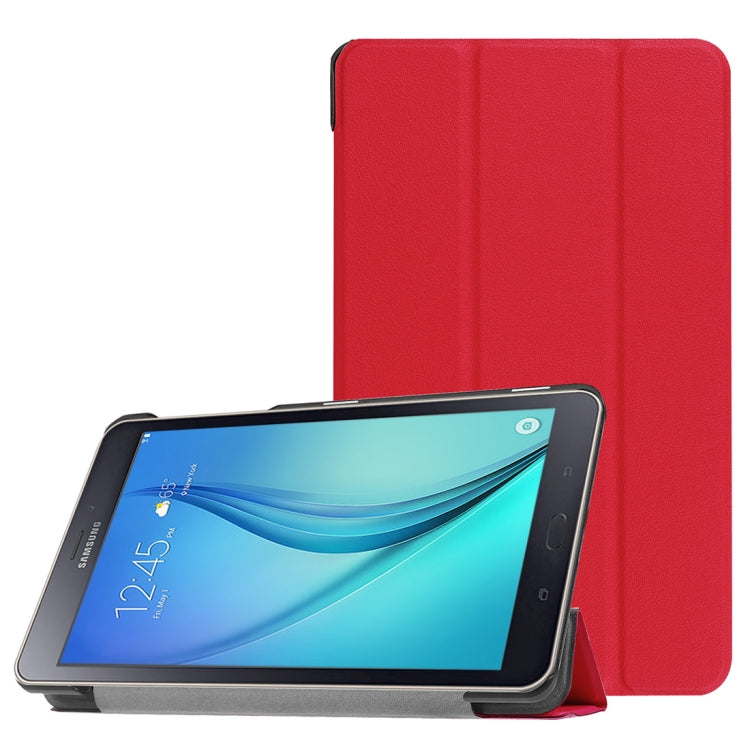 For Galaxy Tab A 8.0  T380 Custer Texture Horizontal Deformation Flip Leather Case with Three-folding Holder