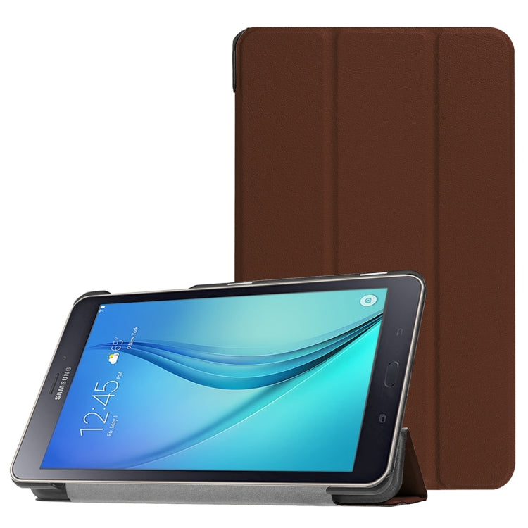 For Galaxy Tab A 8.0  T380 Custer Texture Horizontal Deformation Flip Leather Case with Three-folding Holder