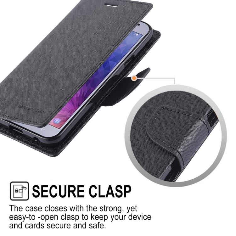 GOOSPERY FANCY DIARY Horizontal Flip Leather Case for Galaxy J4 (2018), with Holder & Card Slots & Wallet