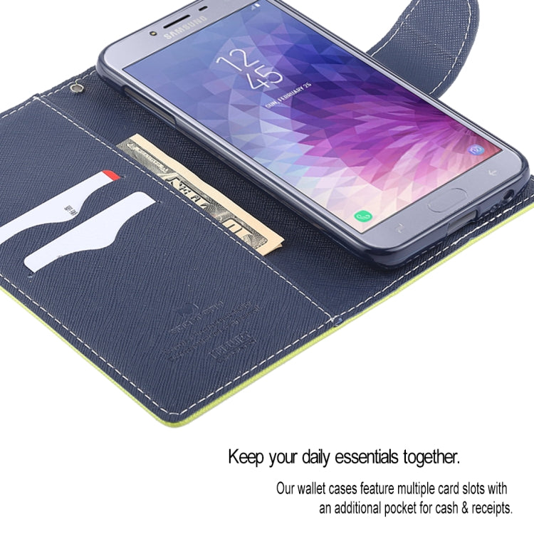 GOOSPERY FANCY DIARY Horizontal Flip Leather Case for Galaxy J4 (2018), with Holder & Card Slots & Wallet