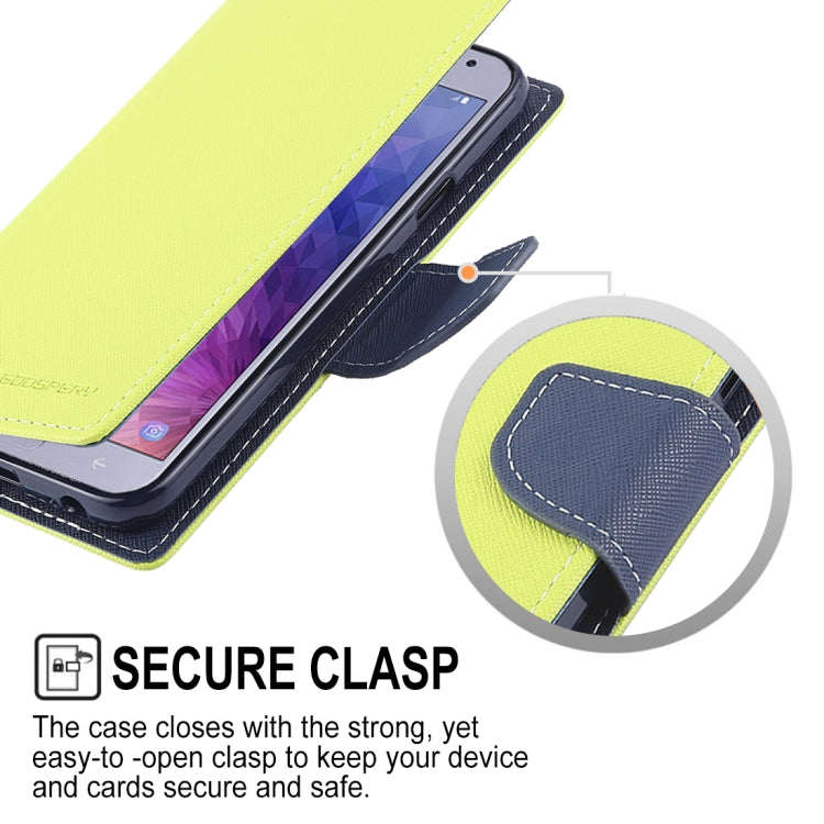 GOOSPERY FANCY DIARY Horizontal Flip Leather Case for Galaxy J4 (2018), with Holder & Card Slots & Wallet