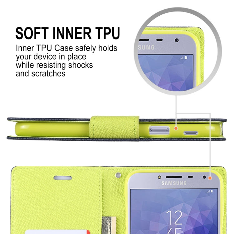 GOOSPERY FANCY DIARY Horizontal Flip Leather Case for Galaxy J4 (2018), with Holder & Card Slots & Wallet