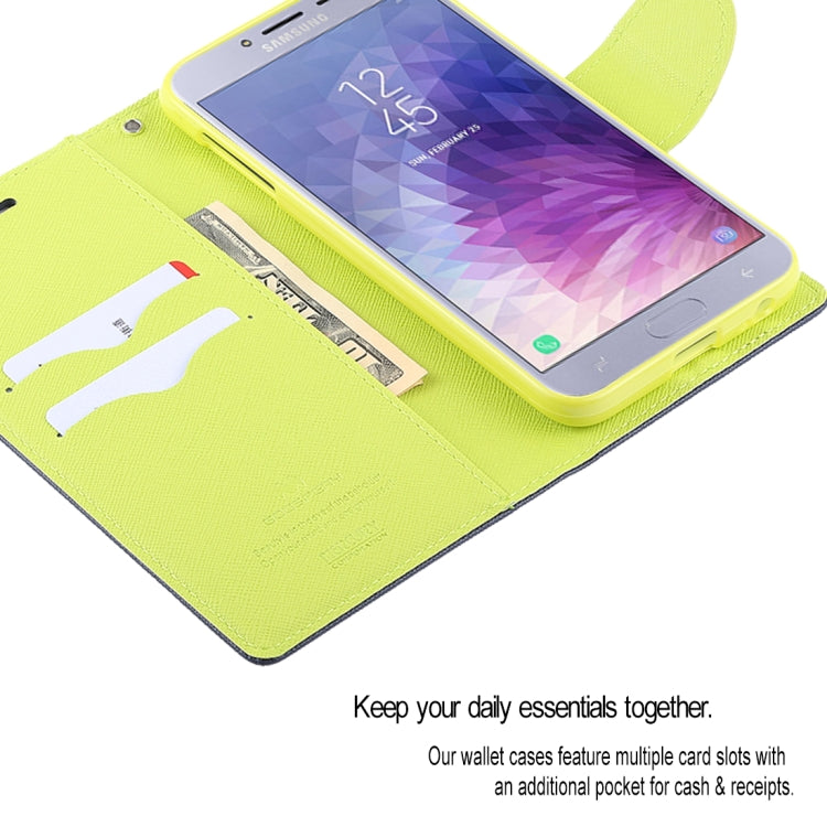 GOOSPERY FANCY DIARY Horizontal Flip Leather Case for Galaxy J4 (2018), with Holder & Card Slots & Wallet