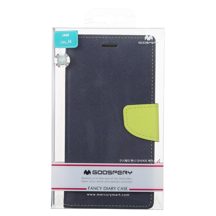GOOSPERY FANCY DIARY Horizontal Flip Leather Case for Galaxy J4 (2018), with Holder & Card Slots & Wallet