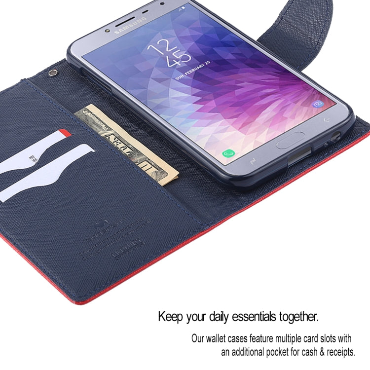 GOOSPERY FANCY DIARY Horizontal Flip Leather Case for Galaxy J4 (2018), with Holder & Card Slots & Wallet