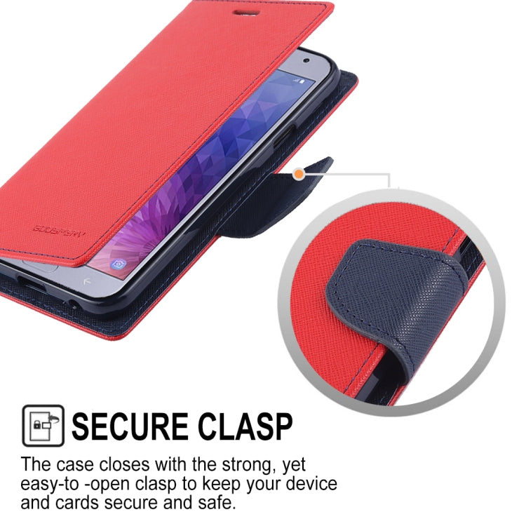 GOOSPERY FANCY DIARY Horizontal Flip Leather Case for Galaxy J4 (2018), with Holder & Card Slots & Wallet