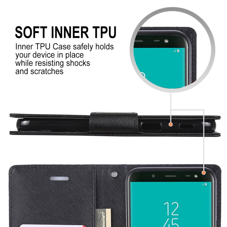 GOOSPERY FANCY DIARY Horizontal Flip Leather Case for Galaxy J6 (2018), with Holder & Card Slots & Wallet