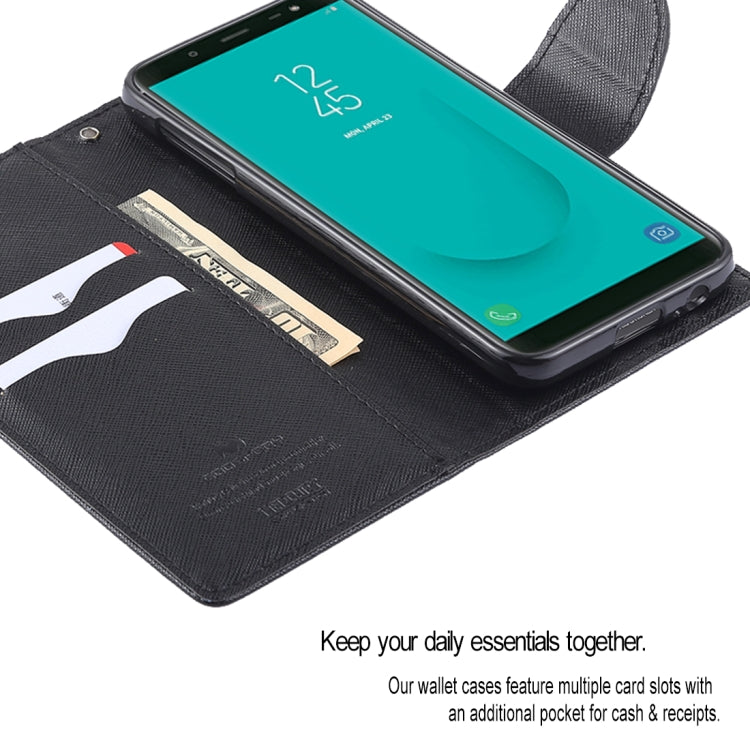 GOOSPERY FANCY DIARY Horizontal Flip Leather Case for Galaxy J6 (2018), with Holder & Card Slots & Wallet