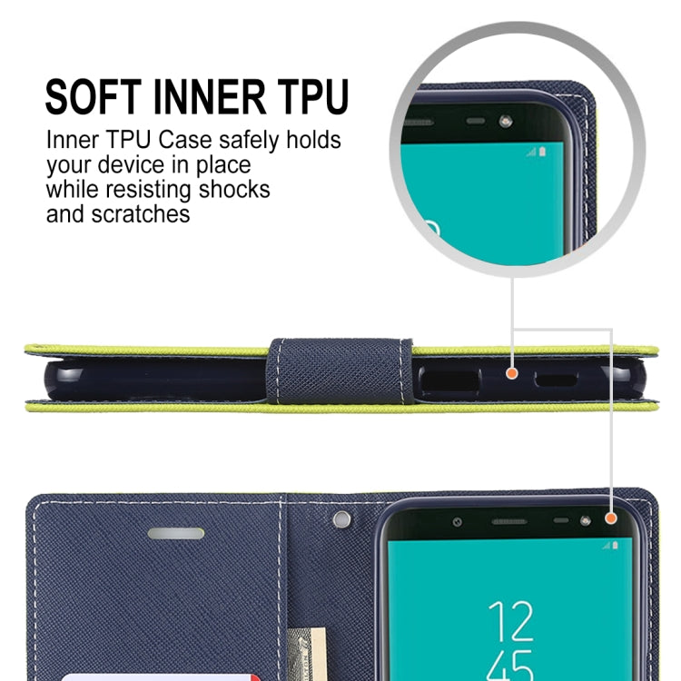 GOOSPERY FANCY DIARY Horizontal Flip Leather Case for Galaxy J6 (2018), with Holder & Card Slots & Wallet