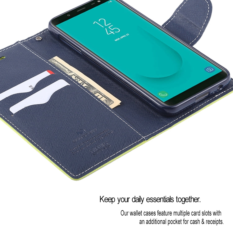 GOOSPERY FANCY DIARY Horizontal Flip Leather Case for Galaxy J6 (2018), with Holder & Card Slots & Wallet