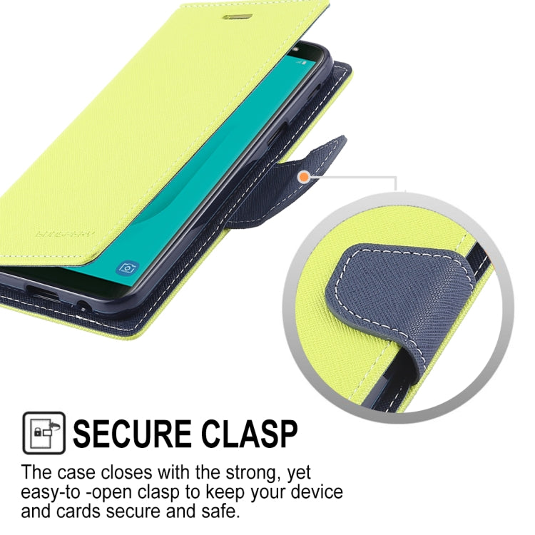 GOOSPERY FANCY DIARY Horizontal Flip Leather Case for Galaxy J6 (2018), with Holder & Card Slots & Wallet