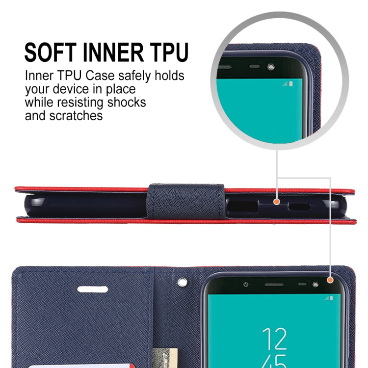 GOOSPERY FANCY DIARY Horizontal Flip Leather Case for Galaxy J6 (2018), with Holder & Card Slots & Wallet