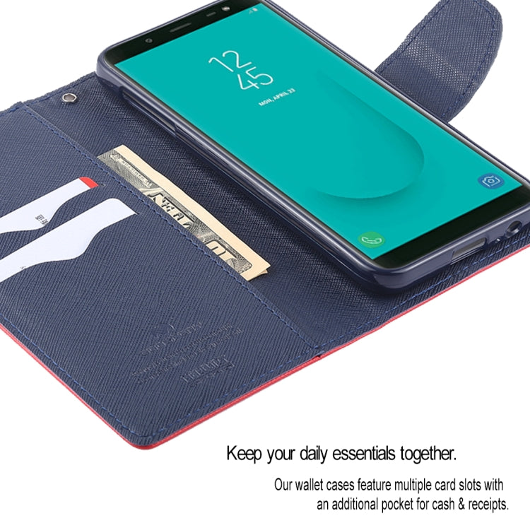 GOOSPERY FANCY DIARY Horizontal Flip Leather Case for Galaxy J6 (2018), with Holder & Card Slots & Wallet