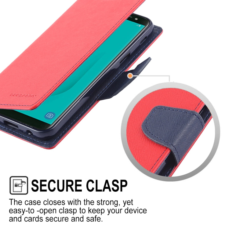 GOOSPERY FANCY DIARY Horizontal Flip Leather Case for Galaxy J6 (2018), with Holder & Card Slots & Wallet