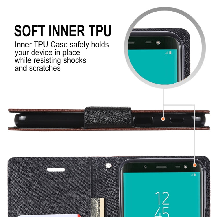 GOOSPERY FANCY DIARY Horizontal Flip Leather Case for Galaxy J6 (2018), with Holder & Card Slots & Wallet