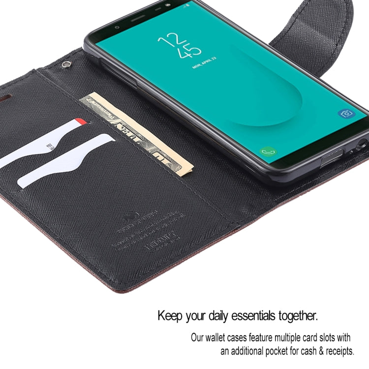 GOOSPERY FANCY DIARY Horizontal Flip Leather Case for Galaxy J6 (2018), with Holder & Card Slots & Wallet