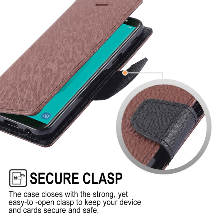 GOOSPERY FANCY DIARY Horizontal Flip Leather Case for Galaxy J6 (2018), with Holder & Card Slots & Wallet