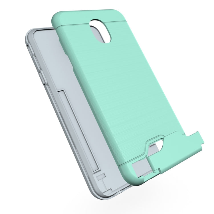 Brushed Texture Case for Galaxy J7 (2018), with Holder & Card Slot