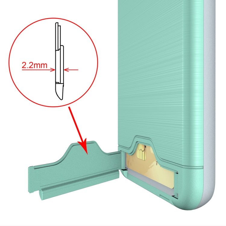 Brushed Texture Case for Galaxy J7 (2018), with Holder & Card Slot