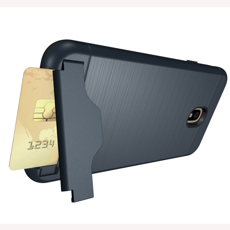 Brushed Texture Case for Galaxy J7 (2018), with Holder & Card Slot