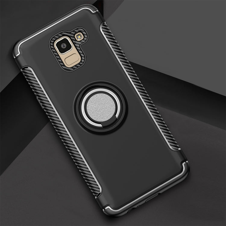 Magnetic 360 Degree Rotation Ring Armor Protective Case for Galaxy J6 (2018)