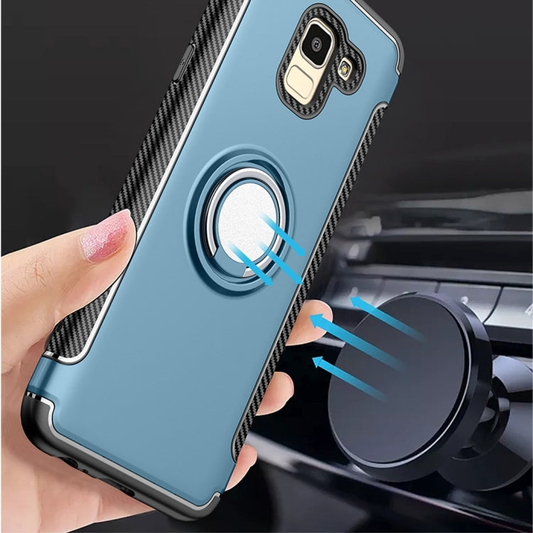 Magnetic 360 Degree Rotation Ring Armor Protective Case for Galaxy J6 (2018)