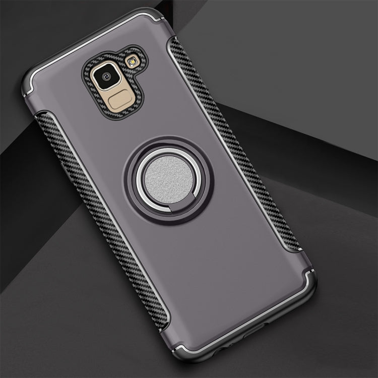 Magnetic 360 Degree Rotation Ring Armor Protective Case for Galaxy J6 (2018)