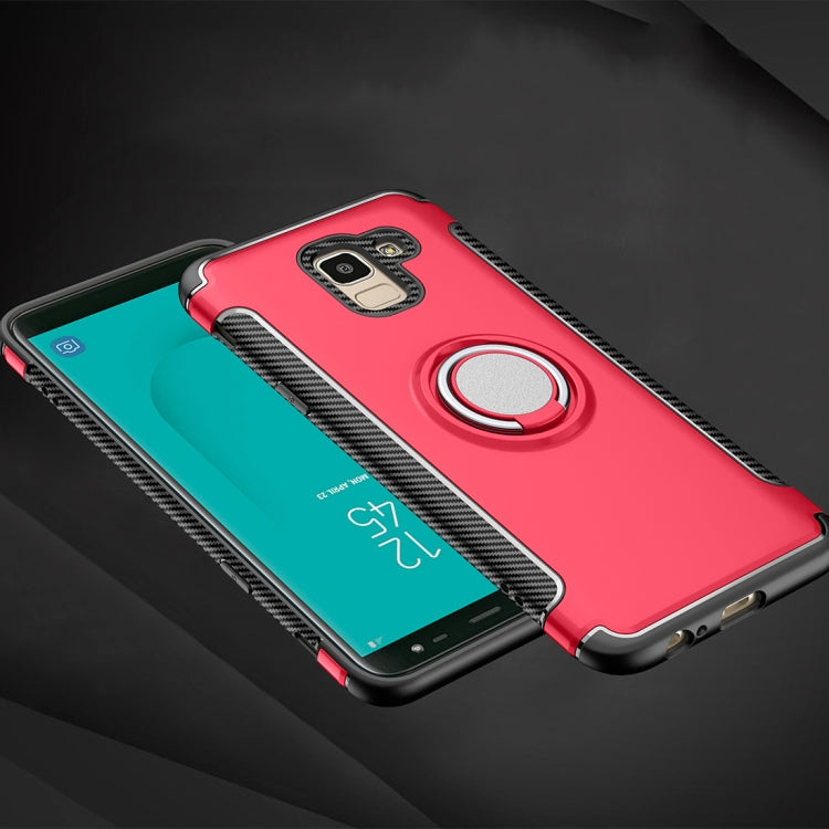Magnetic 360 Degree Rotation Ring Armor Protective Case for Galaxy J6 (2018)