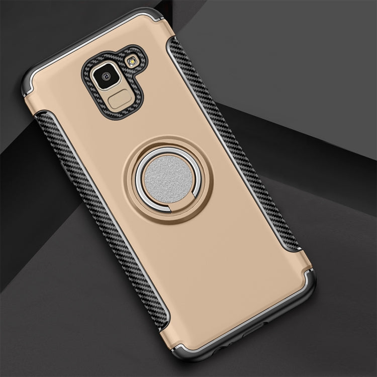 Magnetic 360 Degree Rotation Ring Armor Protective Case for Galaxy J6 (2018)
