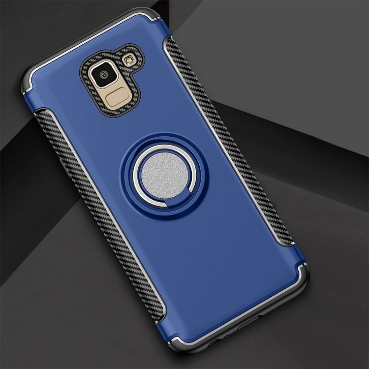 Magnetic 360 Degree Rotation Ring Armor Protective Case for Galaxy J6 (2018)